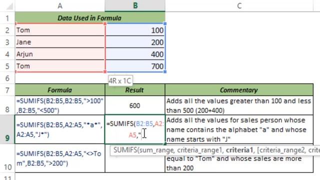 SUMIFS Formula in Excel смотреть онлайн