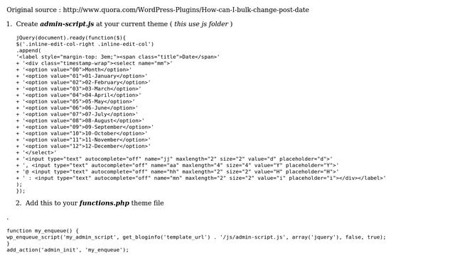 Wordpress: Bulk edit post date in wordpress (2 Solutions!!) смотреть онлайн