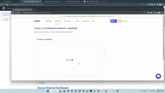 Django Material Dashboard - Free Product, LIVE Deployment | AppSeed смотреть онлайн