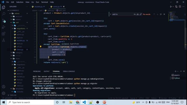 4.1 Mahsulotni session key bilan korzinkaga qo'shish смотреть онлайн