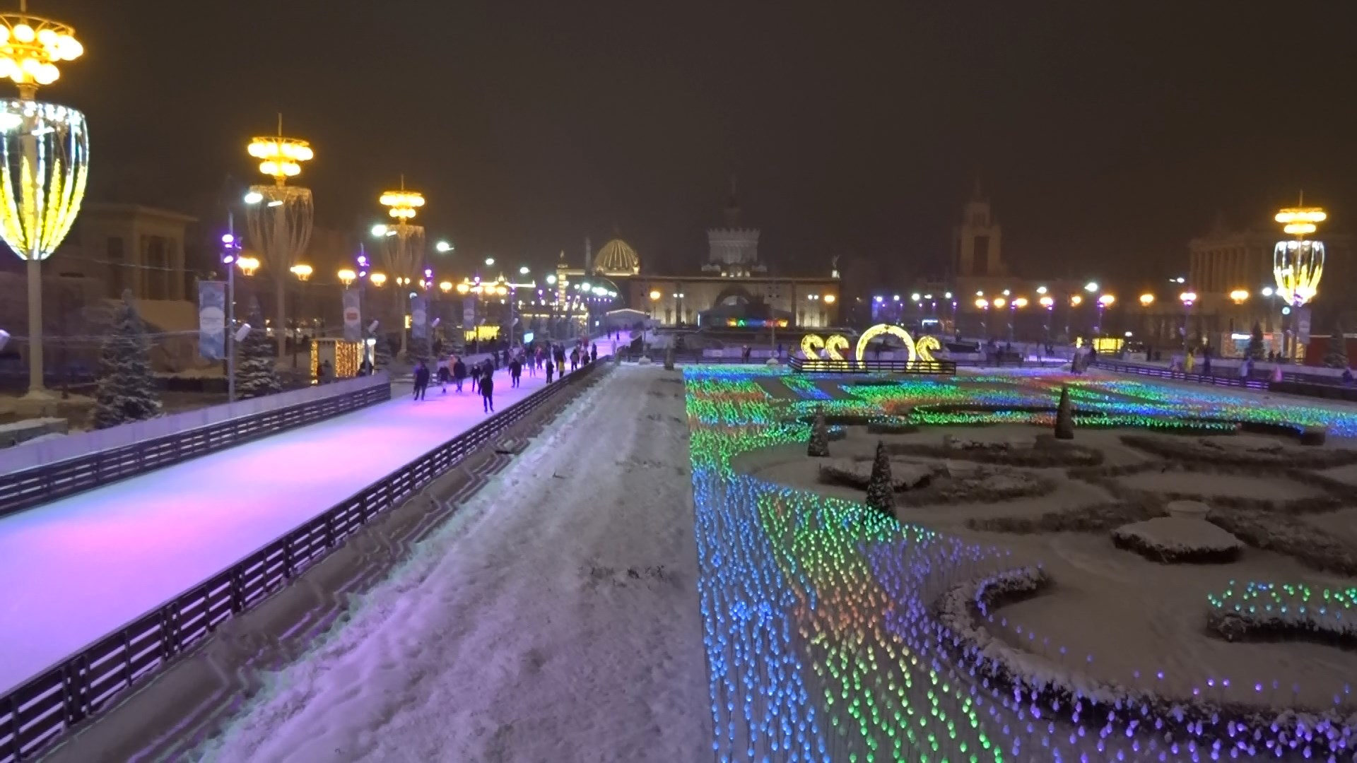 Каток на ВДНХ 2022. Самый большой каток в Москве.