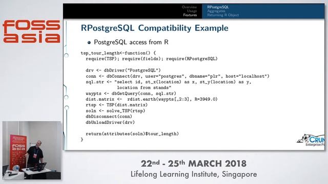 Statistical Analysis in PostgreSQL with PL/R- Joe Conway- FOSSASIA 2018 смотреть онлайн
