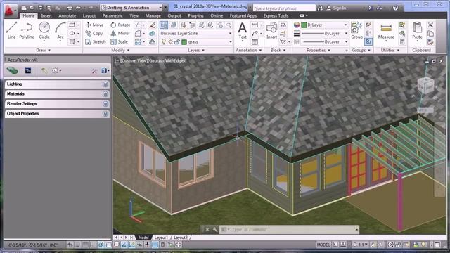 Rendering with AutoCAD смотреть онлайн