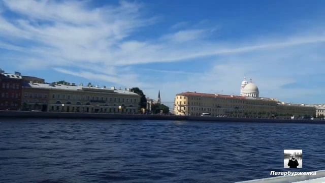Санкт-Петербург с воды. Современный морской фасад города смотреть онлайн
