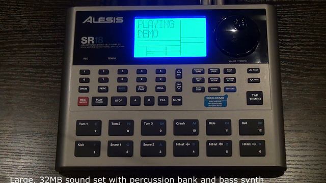 Alesis SR18 Drum Mashine Sound Demo смотреть онлайн