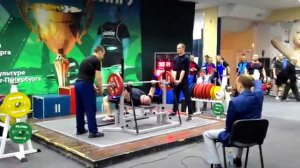 Жим лежа 125 кг. Георгий Зобач