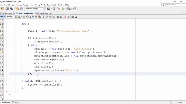 Java File - Save object or array list into file смотреть онлайн