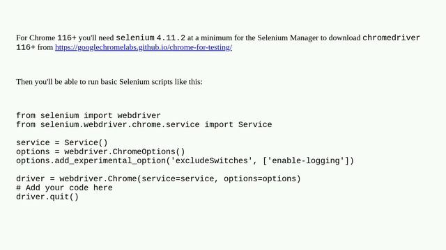 Selenium.common.exceptions.SessionNotCreatedException: Message: Session Not Created: This Version..