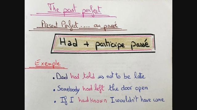English time : The Past Perfect смотреть онлайн