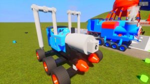 КТО КРУЧЕ ПОСТРОИТ ПАРОВОЗИК ТОМАС ЗА 1/5/15 МИНУТ В BRICK RIGS! ЛЕГО БИТВА ПОСТРОЕК В БРИК РИГС!