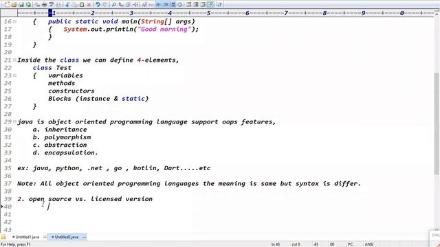 CORE JAVA + ADV. JAVA tutorials || Demo - 3 || by Mr. Ratan On 12-01-2022 @9AM IST смотреть онлайн