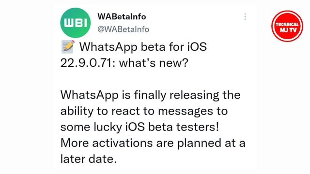 WhatsApp iOS New Update || WhatsApp iOS Message Reactions Update || Tap to React iOS WhatsApp смотреть онлайн