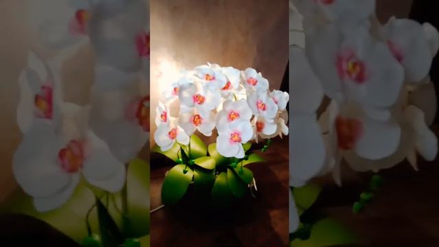 Орхидея-светильник из фоамирана.💞 смотреть онлайн