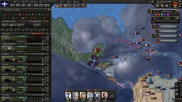 Hearts of Iron 4 - Greece - Episode 23 - Battle of the Carribean Sea смотреть онлайн