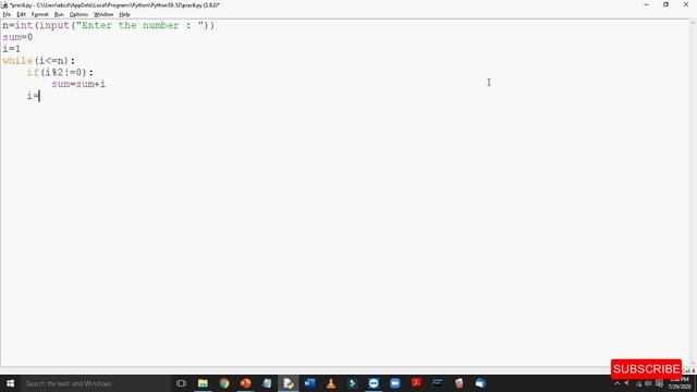 sum of odd natural numbers upto n using while loop смотреть онлайн
