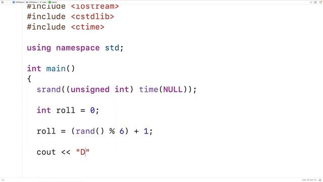 Dice Roll Simulator | C++ Example смотреть онлайн