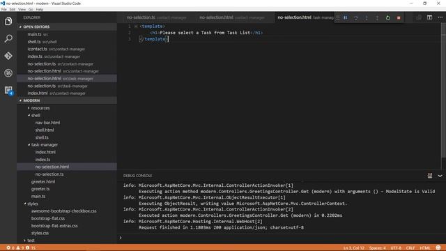 Building a web app using ASP.NET Core 1.0, Aurelia, TypeScript, Webpack in VS Code – Part 5,Sec2 смотреть онлайн