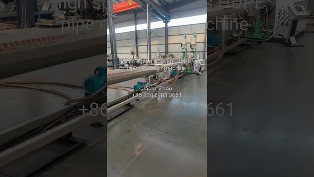 High speed 3layers HDPE pp pipe extrusion machine plastic pipe machine testing +86 13869833661 смотреть онлайн
