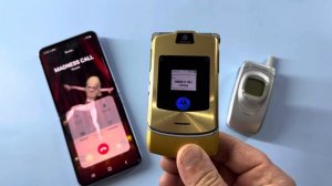 Flip Phone Calls/ Samsung Galaxy Z Flip3, Motorola Razr V3i, Samsung A800/ incoming, Outgoing Calls