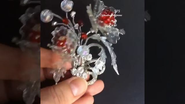 Стеклянный букет из смол и кристаллов смотреть онлайн