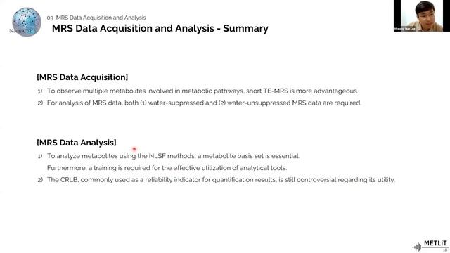 NeuroCoB-METLiT Webinar NeuroSymposium 2023: MR SPECTROSCOPY ANALYSIS AND AI BY DR. HYEONG HUN LEE смотреть онлайн