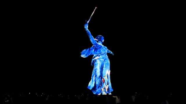 Мамаев Курган световое шоу 9 мая 2018 Волгоград смотреть онлайн