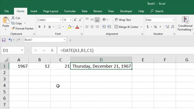 How to Use DATE Function in Excel смотреть онлайн