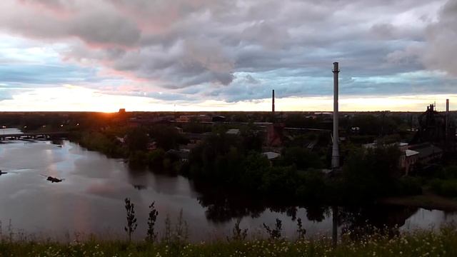 Летний закат. Алапаевск 2015. Ускоренное видео смотреть онлайн