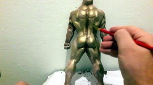 Как Покрасить Под Бронзу Фигуру Не отличить от Бронзы, Имитация под Бронзу Sculpture Antonimaslyk