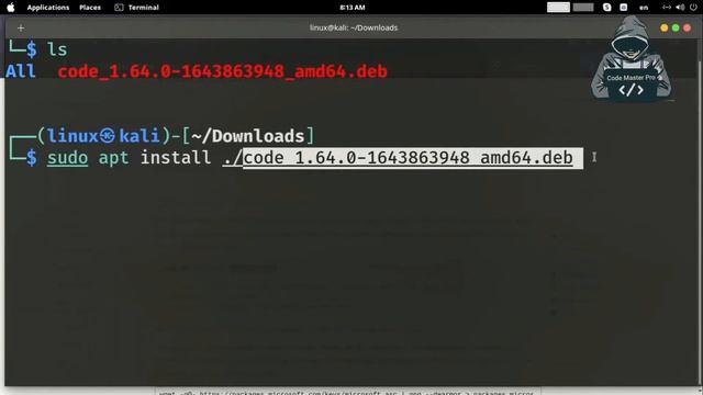 How to Install Vscode On Kali Linux. смотреть онлайн