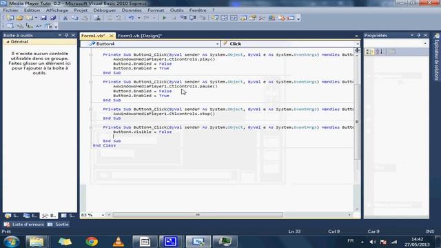 Visual Basic - Media Player - Tuto n°2 смотреть онлайн