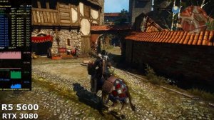 CPU Bottleneck test - Ryzen 5 4500 vs Ryzen 5 5600 with RTX 3070 - The Witcher 3: Wild Hunt