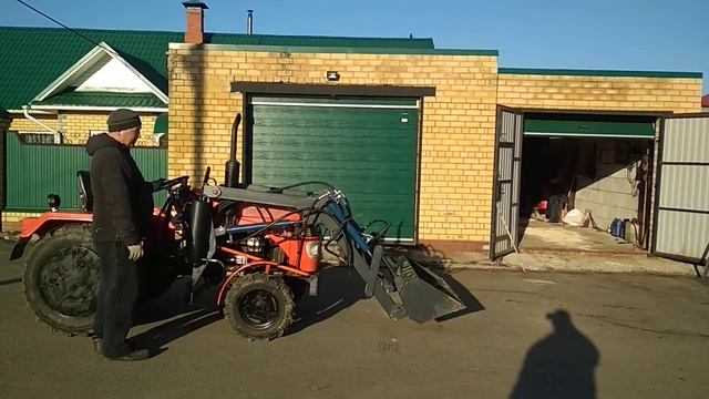 Самодельный кун на минитрактор Уралец 220 смотреть онлайн