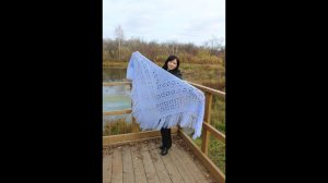 МК № 13. Узор для шали крючком.Часть вторая.