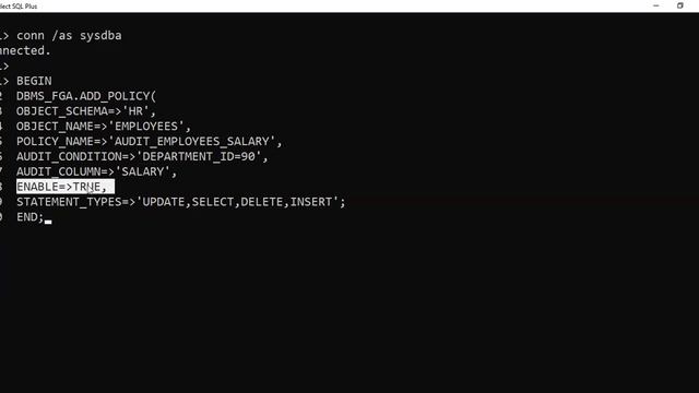 FINE GRAINED AUDITING IN ORACLE смотреть онлайн