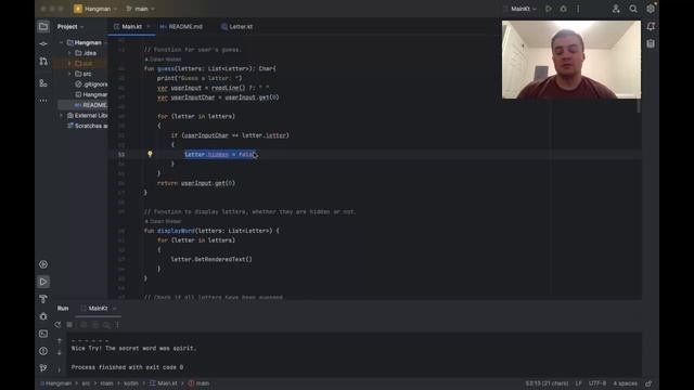 Command line Hangman with Kotlin смотреть онлайн