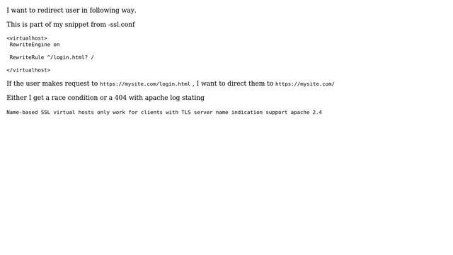 DevOps & SysAdmins: Rewrite rule in apache httpd-ssl.conf смотреть онлайн