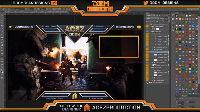 Ultimate Customizable Twitch Live Stream Template Pack V2 - Photoshop Graphics Template смотреть онлайн