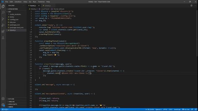 reaction ticket system parte 1 | discord.js speed coding (lee la descripcion :v) смотреть онлайн