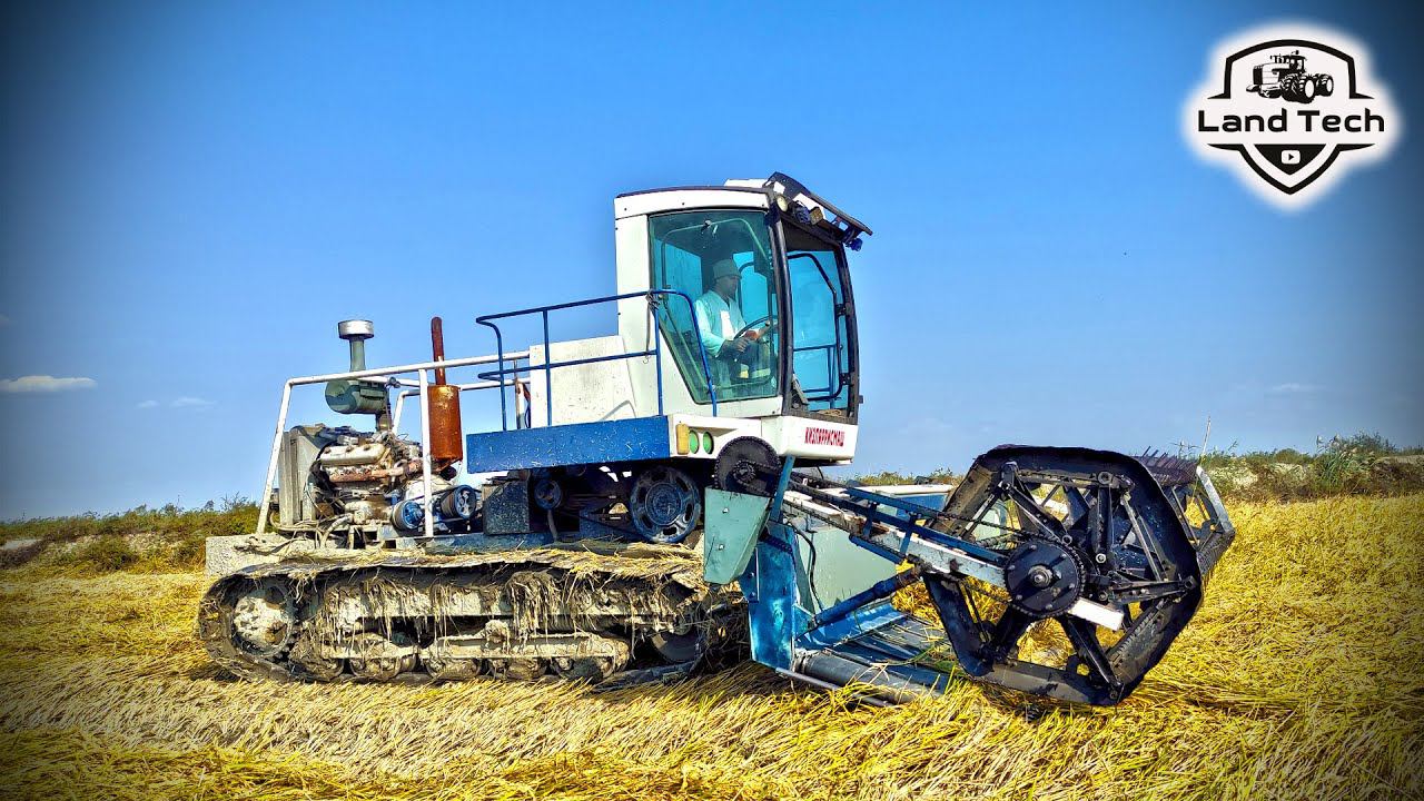 Гусеничная косилка из редкого кормоуборочного комбайна ЕНИСЕЙ-324! Обзор! смотреть онлайн