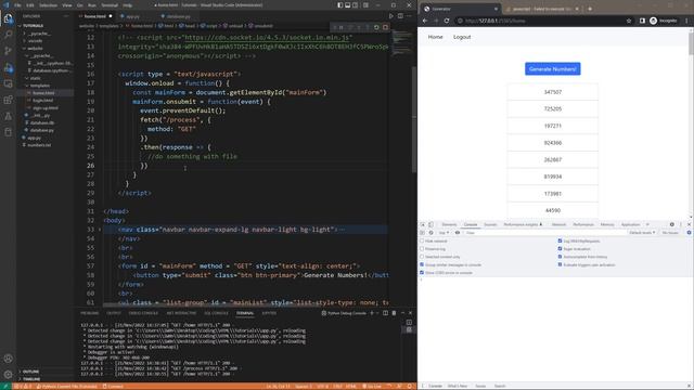 Refresh Jinja HTML Without Reloading the Page | Flask Tutorial смотреть онлайн
