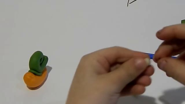 Улитка из пластилина. Детское творчество. Лепка из пластилина смотреть онлайн