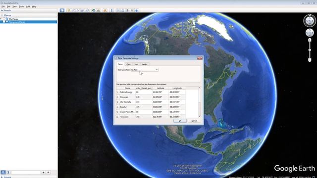Importing and Mapping a CSV File into Google Earth смотреть онлайн