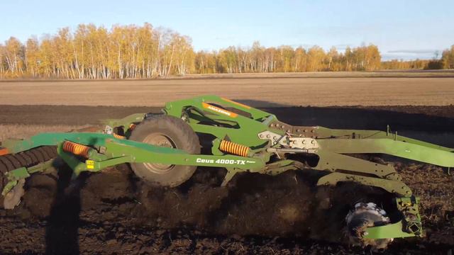Работа Ceus 4 с К739 по стерне #amazone #tillage #ceus #k7 #kirovets