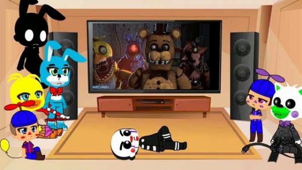 fnaf world toys react to five more nights