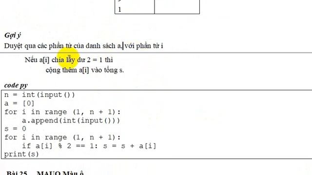 py stongds tổng dãy số - Học Scratch, python, pascal, C++ online смотреть онлайн