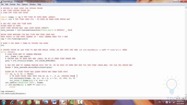 hướng dẫn lập trình phát hiện khuôn mặt với python opencv face detection смотреть онлайн