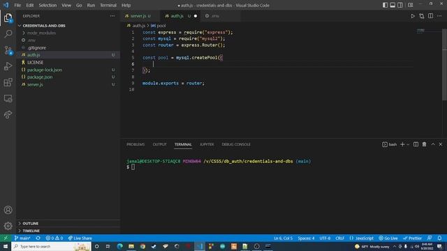 Setup MySQL Database for User Credentials смотреть онлайн