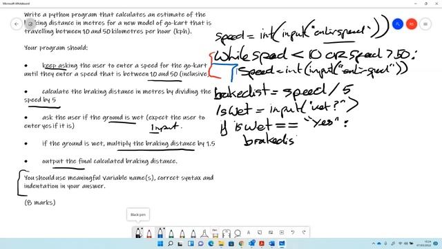 Write Python code Go Kart Question смотреть онлайн