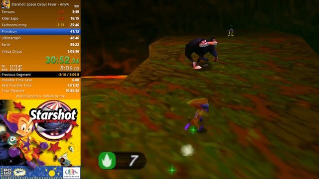 Starshot: Space Circus Fever Any% in 1:00:41 смотреть онлайн